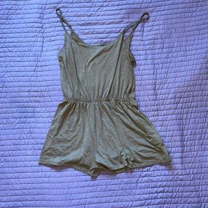 Army green romper